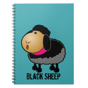 Carnet Dessin mignon en mouton noir