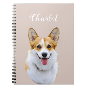 Carnet Dessin personnalisé Welsh Corgi Dog