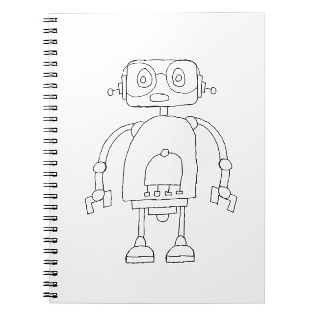 Carnet Dessin Robot Simple Smart Dessin (Devant)