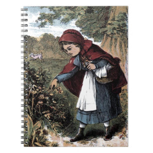 Carnet Dessin vintage : Peu de Ridinghood rouge