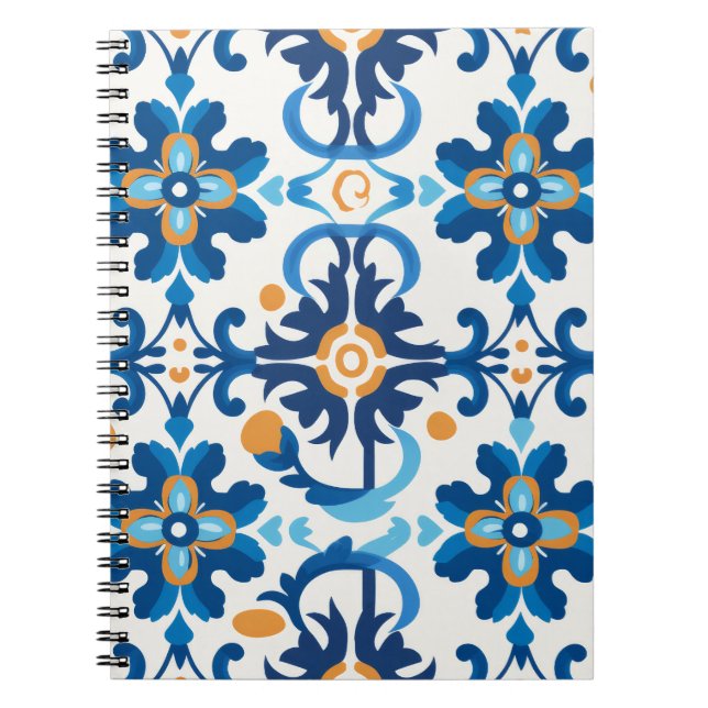 Carnet détaillé bleu et Brown (Devant)