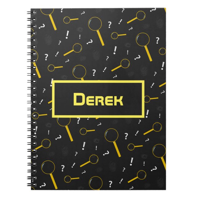 Carnet Détective Spy Glass et empreintes digitales (Devant)