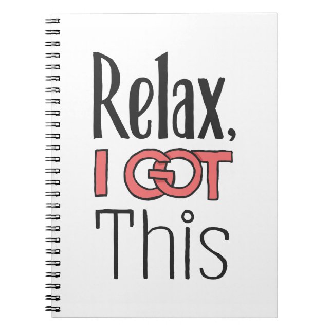 Carnet Détendez-vous, j'ai ça (Devant)