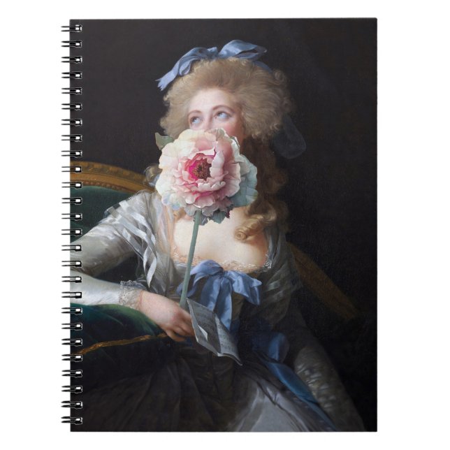 Carnet Détruire avec la pivoine rose (Devant)