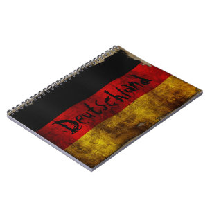 Carnet Deutsch Flagge - Vintage...