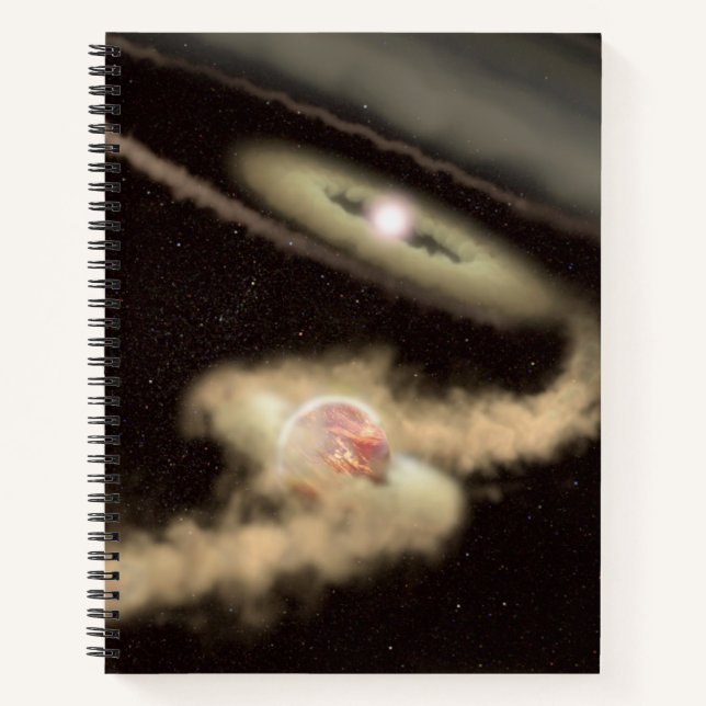 Carnet Deux Exoplanètes Géantes De Gaz Orbitant Une Jeune (Devant)