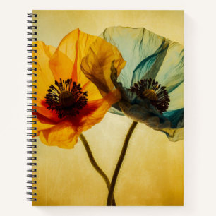 Carnet Deux fleurs