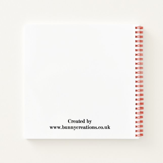 Carnet Deux lapins de lapin de lapin de petite lop (Dos)