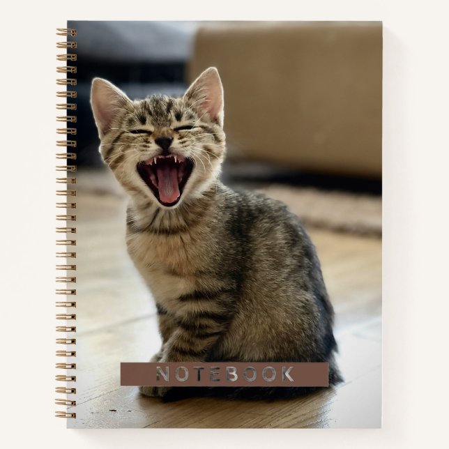 Carnet Deux modèles de photo de compagnie personnalisable (Devant)