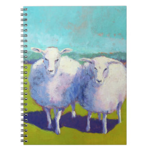 Carnet Deux moutons dans le domaine