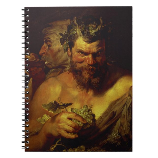 Carnet Deux satyres (huile sur le panneau) (Devant)