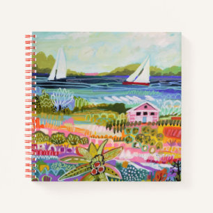 Carnet Deux voiliers et chalet