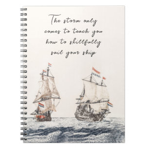 Carnet Deux Voiliers vintages À Sea Johan Teyler