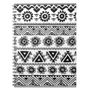 Carnet Deuxième ethnie tribale, motif sans coutures.