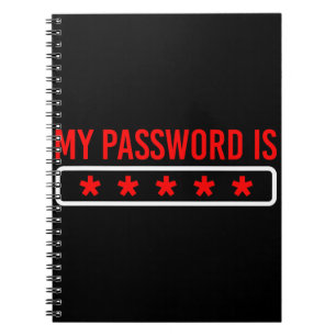 Carnet Developer - My Password is ***** - Gift Idea
