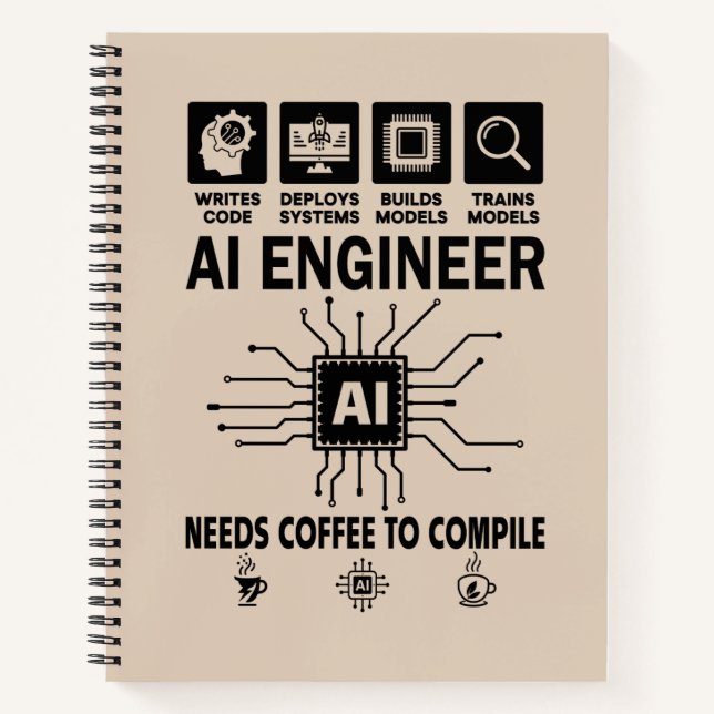 Carnet Développeur Programmeur Codeur Ingénieur en Intell (Devant)