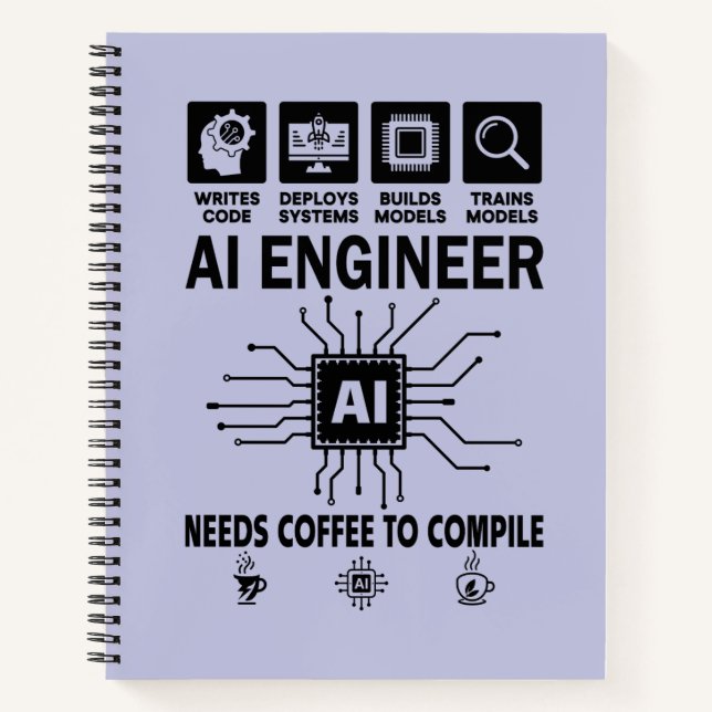 Carnet Développeur Programmeur Codeur Ingénieur en Intell (Devant)