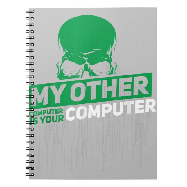 Carnet Développeur Sysadmin Engineer Hacker Code d'admini (Devant)