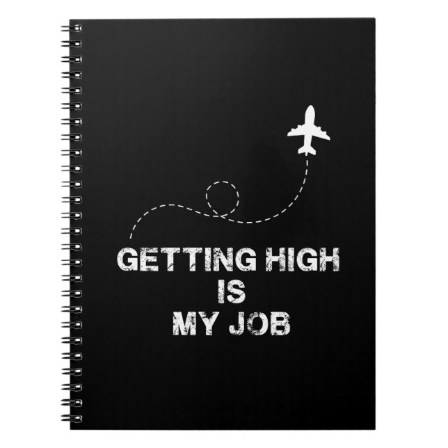 Carnet Devenir grand est mon travail - Mèmes d'avion (Devant)