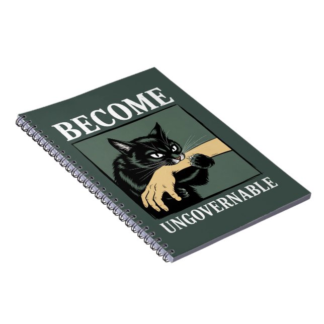 Carnet Devenir ingouvernable drôle Anarchie animale Cadea (Côté Droit)