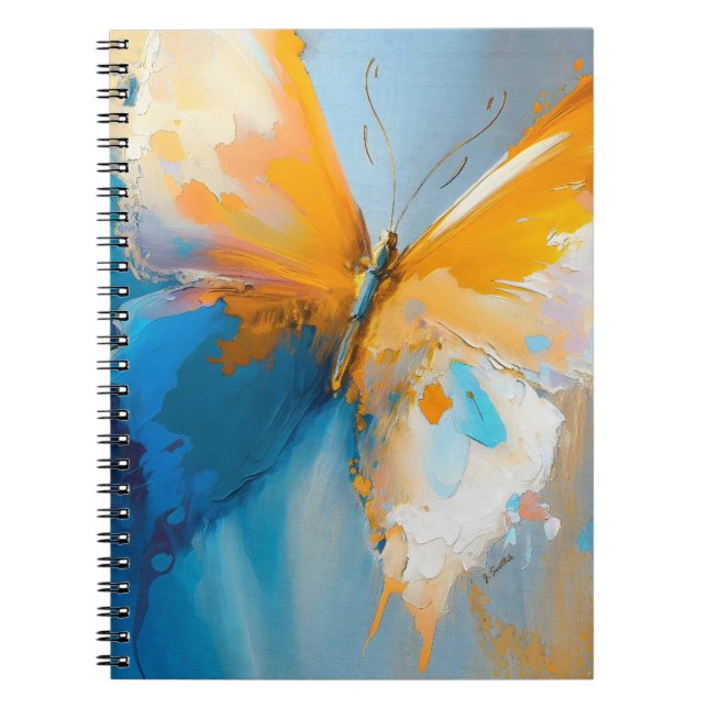 Carnet Devenir Lumière – Papillon Abstrait En Mouvement (Devant)