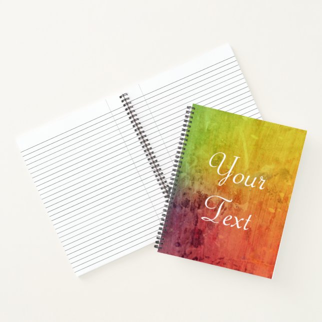 Carnet Déversement de peinture personnalisé (Intérieur)