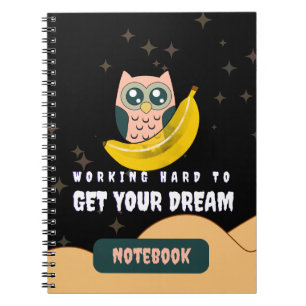 Carnet Devis de rêve dur de la chouette Banana Moon