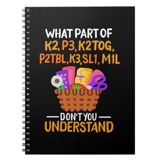 Carnet Devis de Tricot amusant tricot (Devant)