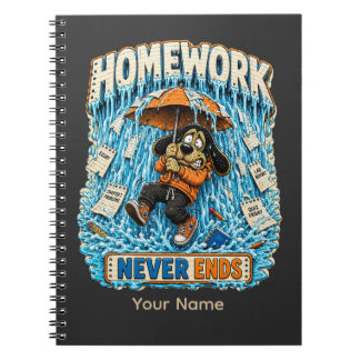 Carnet Devoirs à la maison n'en finissent jamais T-shirt