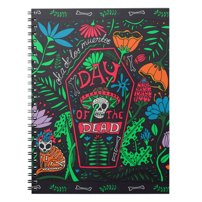 Carnet Dia de los Muertos : Jeu de cartes de fête (Devant)