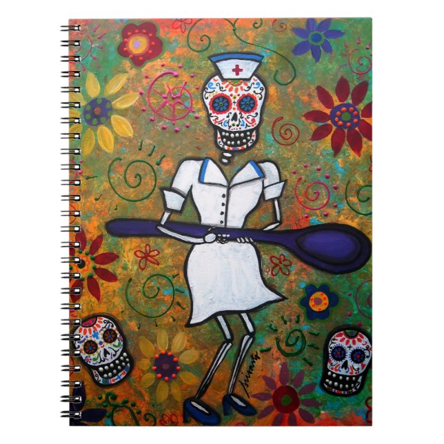 Carnet Dia de los Muertos NURSE Notebook (Devant)