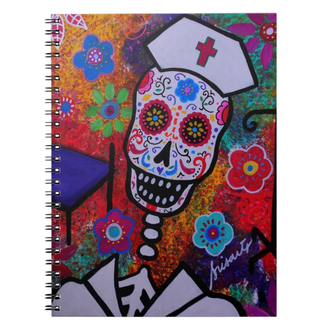 Carnet Dia de los Muertos NURSE Notebook (Devant)