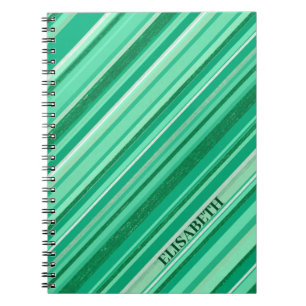 Carnet Diagonale verte