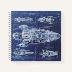 Carnet Diagramme de vaisseau spatial de science-fiction