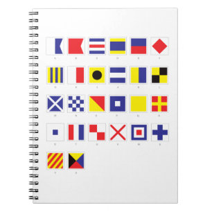 Carnet Diagramme nautique de drapeau