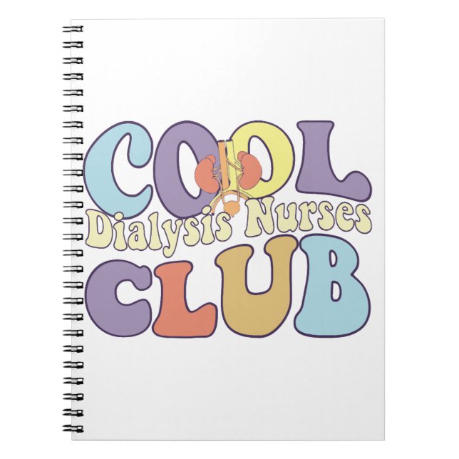 Carnet Dialyse cool Nurse Club RN Néphrologie (Devant)