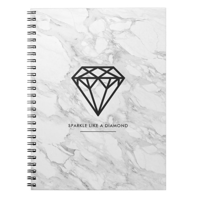 Carnet Diamant avec marbre (Devant)
