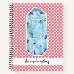 Carnet Diamant bleu Vous pouvez faire n'importe quoi