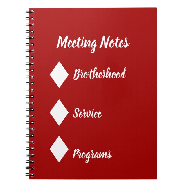 Carnet diamant | Mahogany Vida (Devant)