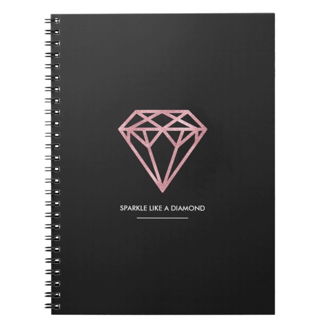 Carnet Diamant rose d'or (Devant)