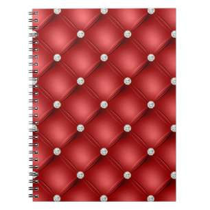 Carnet Diamant rouge