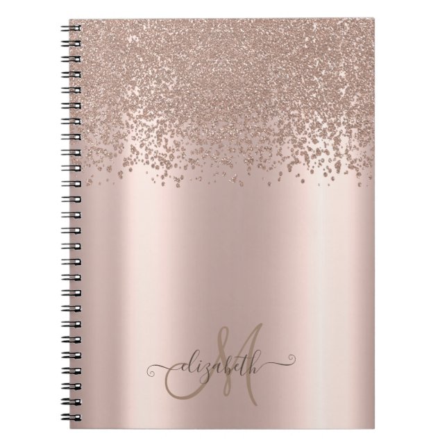 Carnet Diamants Monogramme Or Rose (Devant)
