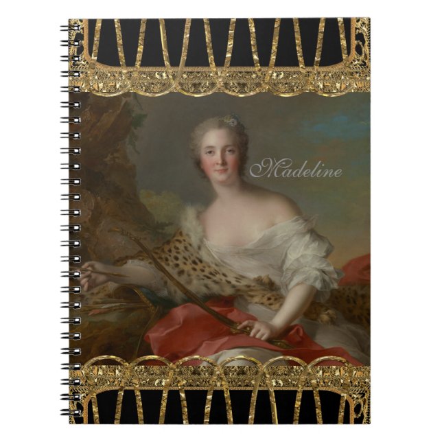 Carnet Diana Fine Art Girl Monogramme (Devant)