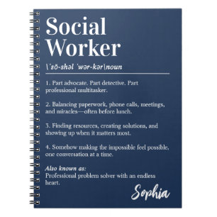 Carnet Dictionnaire personnalisé de travailleur social Dé