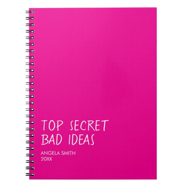Carnet d'idées nulles top secret – Humour noir drô (Devant)
