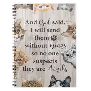 Carnet Dieu amateur de chats envoie-moi des chats