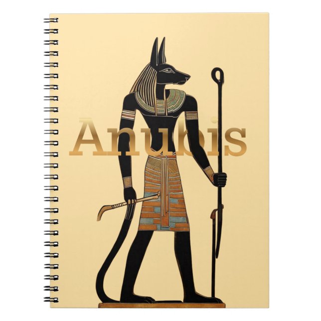 Carnet Dieu égyptien antique Anubis (Devant)