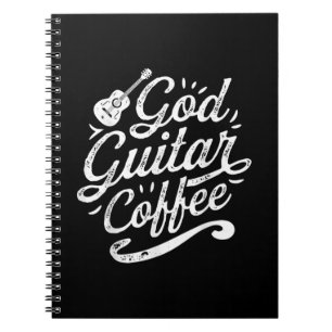 Carnet Dieu Guitare Café Musique Amour Drôle Christian