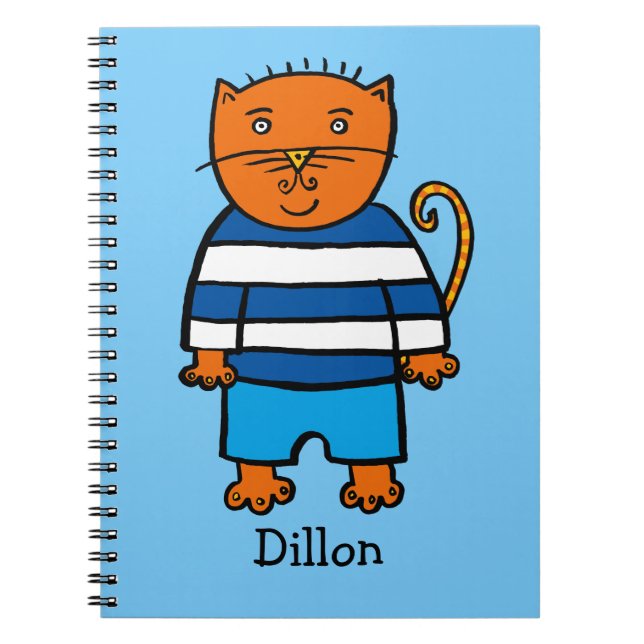 Carnet Dillon le Chat personnalisé (Devant)