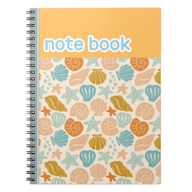 Carnet d'illustrations de collection de coquillage (Devant)